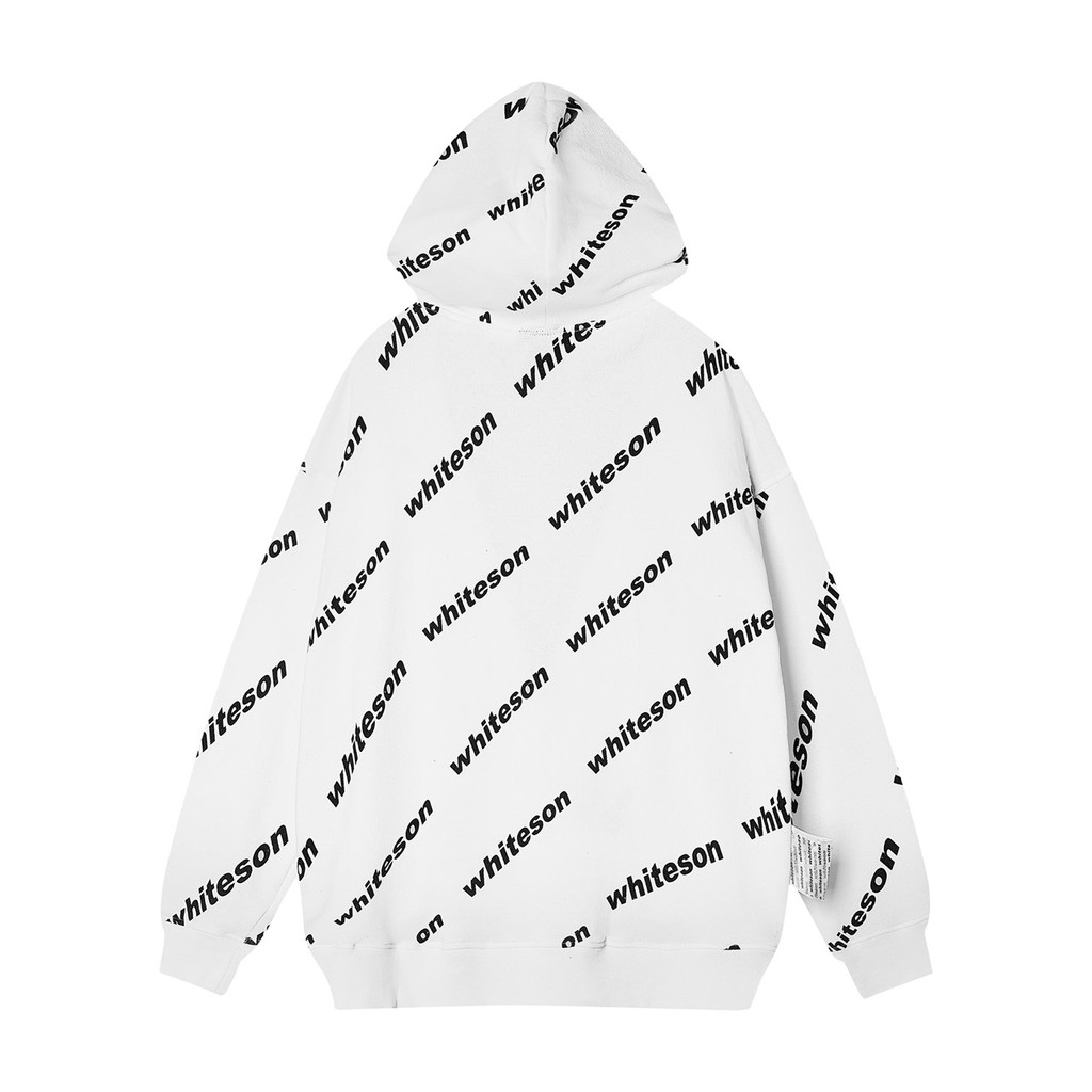 HOODIE "WHITE SON MONOGRAM LOGO" WHITE | BigBuy360 - bigbuy360.vn