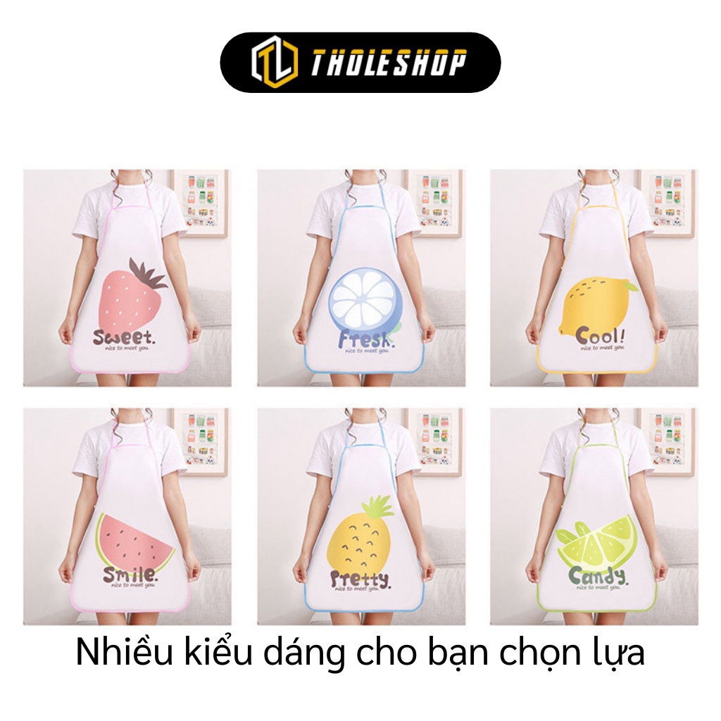 [SGD] Tạp Dề Nấu Ăn - Tạp Dề Hình Trái Cây, Chất Liệu Vải Chống Thấm Tốt, Đảm Bảo Vệ Sinh 7586