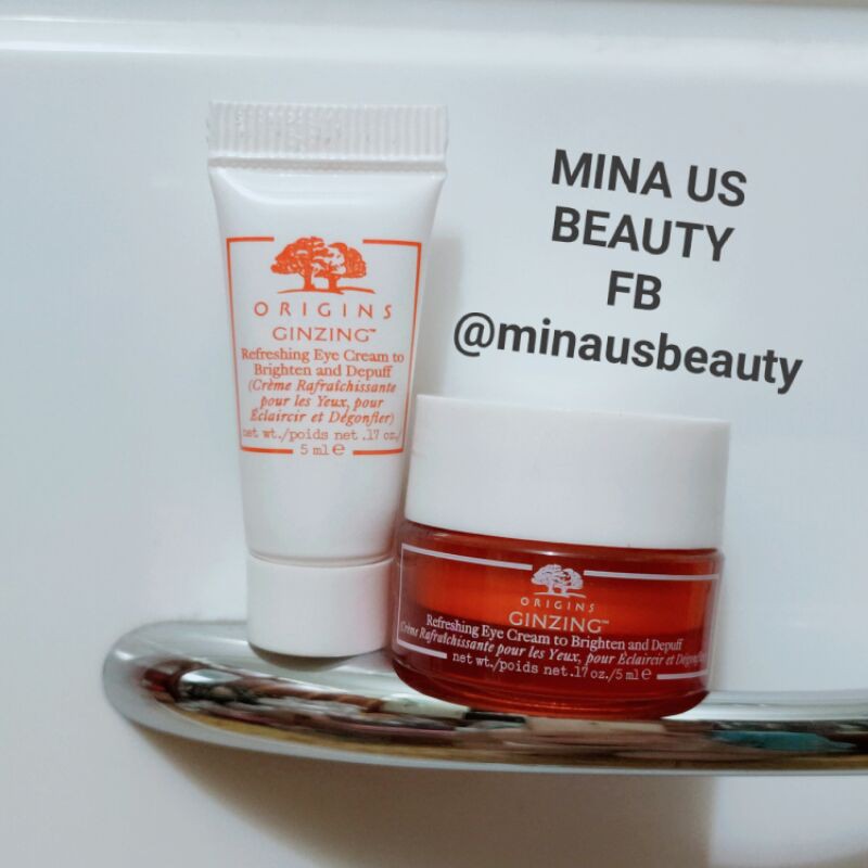 [5/15ml] Origins Ginzing Refreshing Eye Cream to Brighten and Depuff Kem mắt giảm thâm, tan bọng mắt