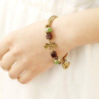 Vòng Tay Nữ Chiếc Nơ Và Chú Chim Nhỏ HandMade VTG3