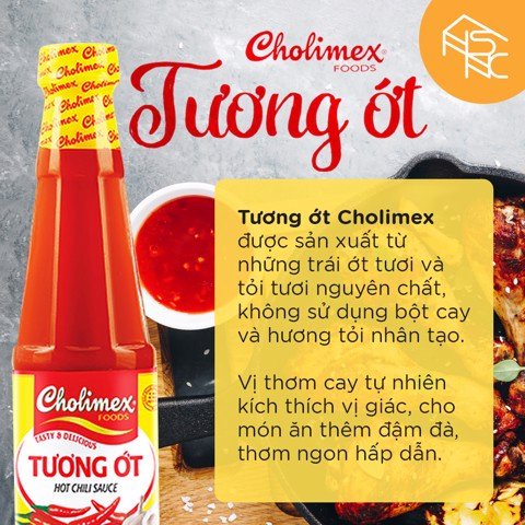 Tương ớt Cholimex chai thủy tinh 270g