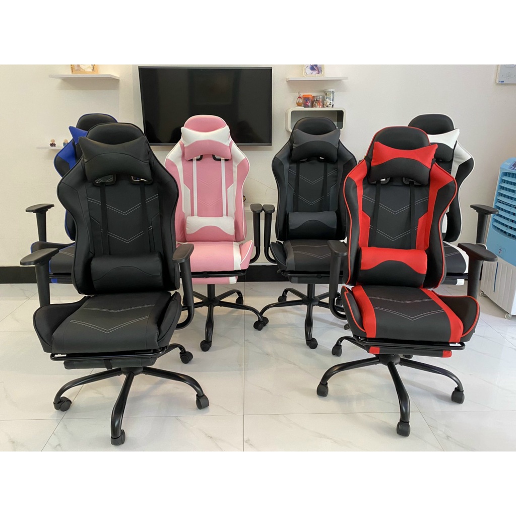 Ghế xoay Gaming, học tập, làm việc có Massage, ngả lưng, gác chân thư giãn