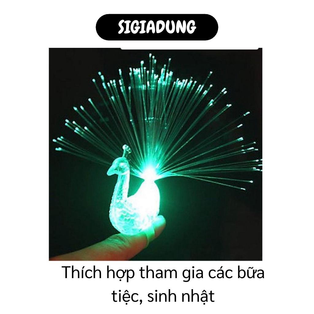 [SGD] Nhẫn Đèn Led - Ngón Tay Phát Sáng Hình Con Công, Thích Hợp Cho Các Bữa Tiệc, Hội 4569