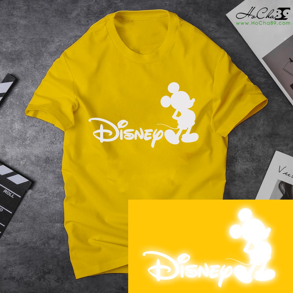 Áo thun DISNEY MICKEY Cao Cấp - Màu VÀNG | Vải Cotton 4c Siêu Mềm Mịn (Không đúng Cotton đền tiền tặng áo - Hình Thật) | BigBuy360 - bigbuy360.vn
