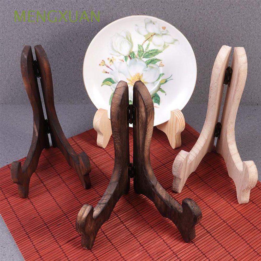 Giá trưng bày đĩa trà bằng gỗ phong cách cổ điển đa năng
