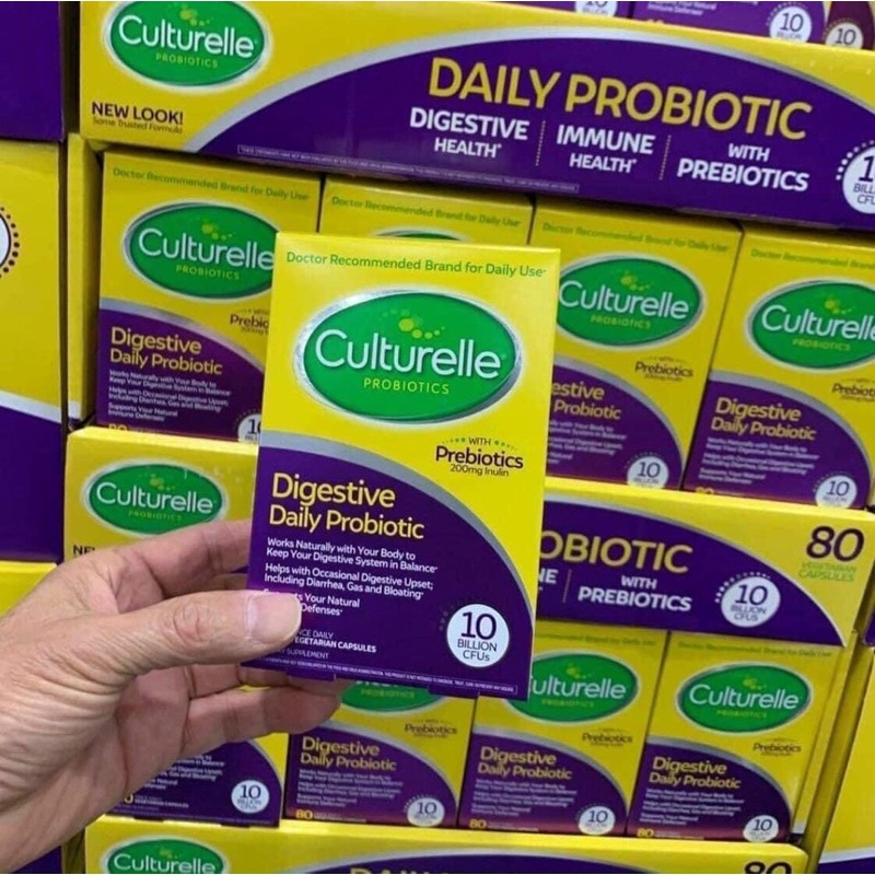 Viên uống hỗ trợ hệ tiêu hóa từ Culturelle Digestive Health Probiotic 80 viên