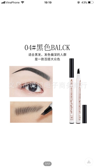 Bút chì kẻ lông mày phẩy sợi 4D | BigBuy360 - bigbuy360.vn