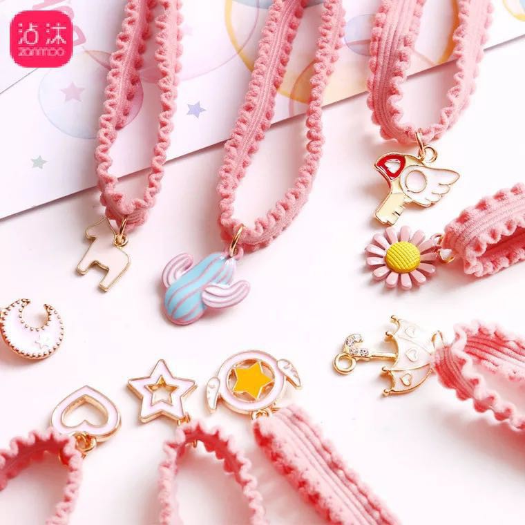 Dây cột tóc co dãn hình quả cherry