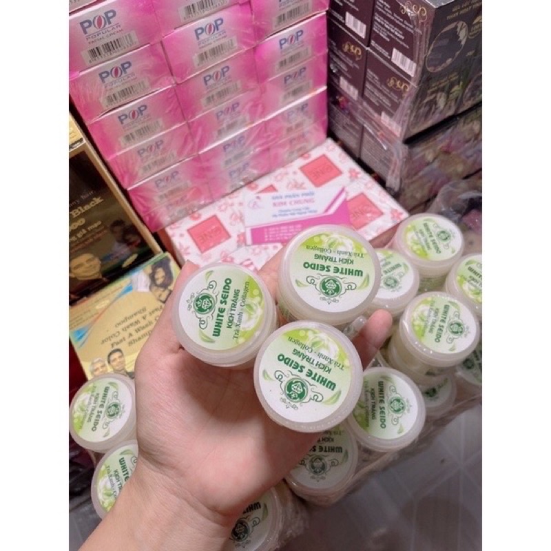 Kem kích trắng Trà xanh ❤️ Collagen 35g