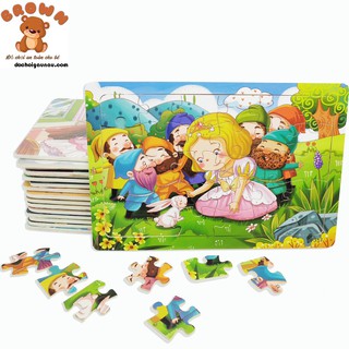 (30 miếng) Bộ tranh ghép hình gỗ Puzzle cho bé
