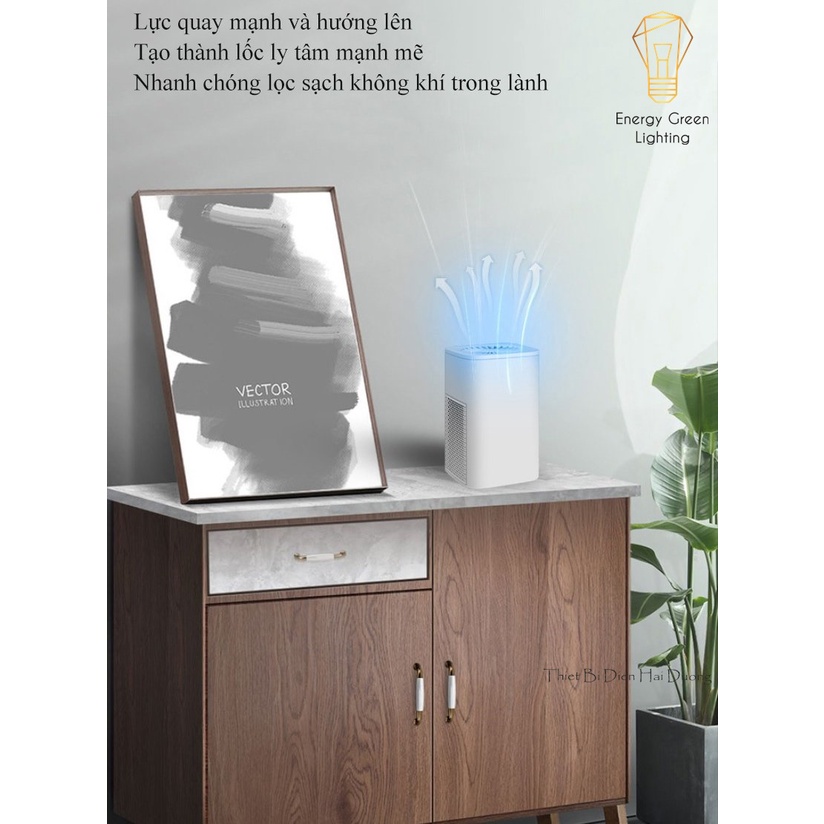 Máy Lọc Không Khí Mini Tạo Ion Âm Energy Green Lighting MK-11058 - Khử Mùi Thuốc Lá Trong Ôtô, Khử Mùi Nhà Vệ Sinh