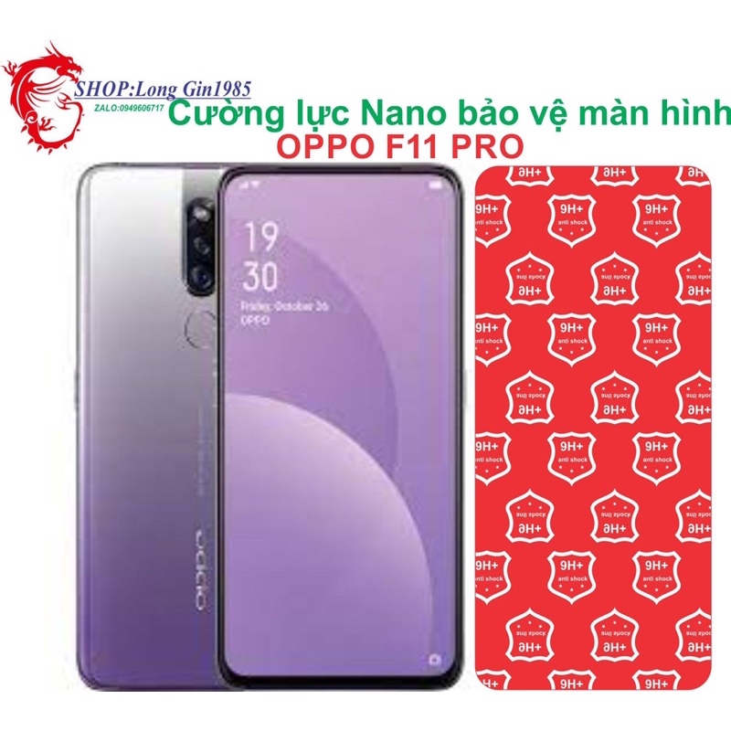 Oppo F11pro Cường lực Nano chống va đập chống trầy xước