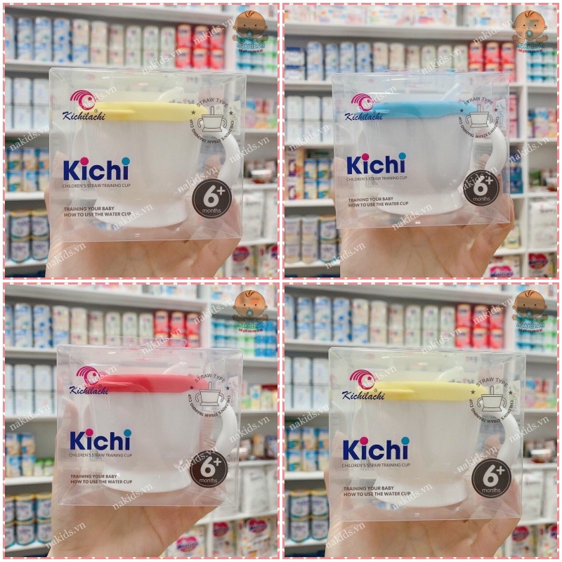 Cốc Tập Uống, Bình Tập Hút KICHI 150ml 3 Giai Đoạn Cho Bé MS54