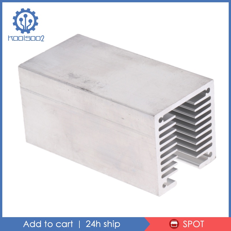 [KOOLSOO2]U Slotted Heatsink Kit Aluminum 40x40x80mm Cooling Cooler for Transistor