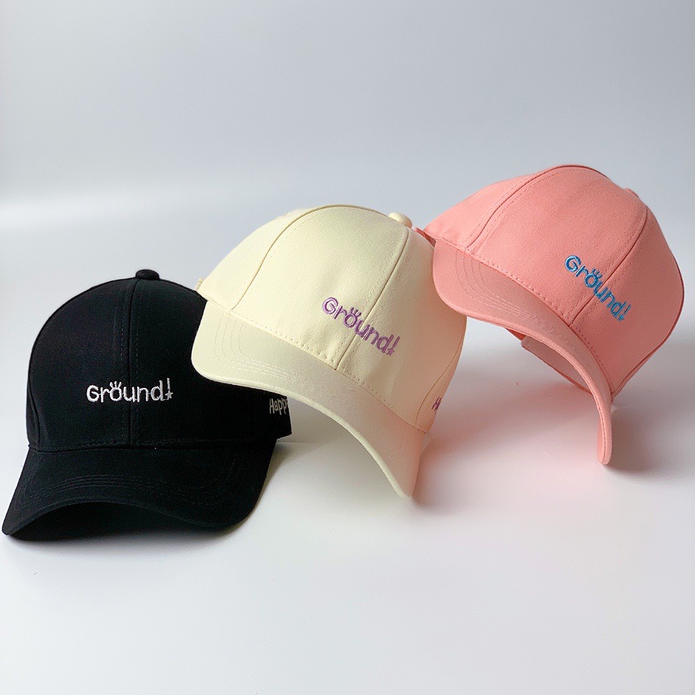 Mũ lưỡi trai Nón kết thêu chữ Ground And Butter phong cách Ulzzang form unisex nam nữ