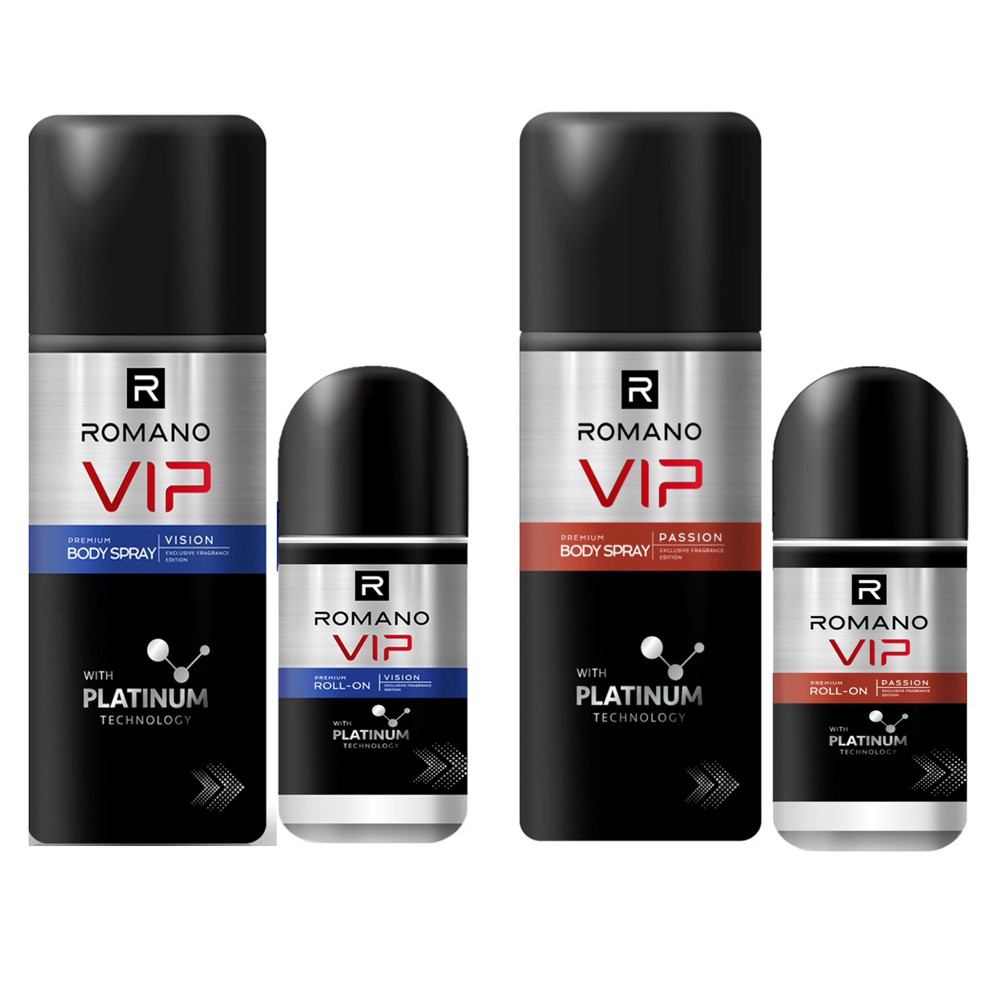 Combo Xịt và Lăn thử mùi cho nam Romano Vip