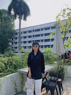 STARROOM Áo sơ mi lụa bóng ASM081955