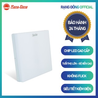 Đèn led ốp trần cảm biến chuyển động ánh sáng 18W Rạng Đông LN12.RAD 220x220/18W (WC) 3000K-6500K