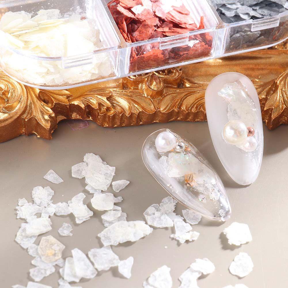 Miếng Dán Trang Trí Móng Tay 3D Hình Vỏ Sò Phong Cách Nhật Bản