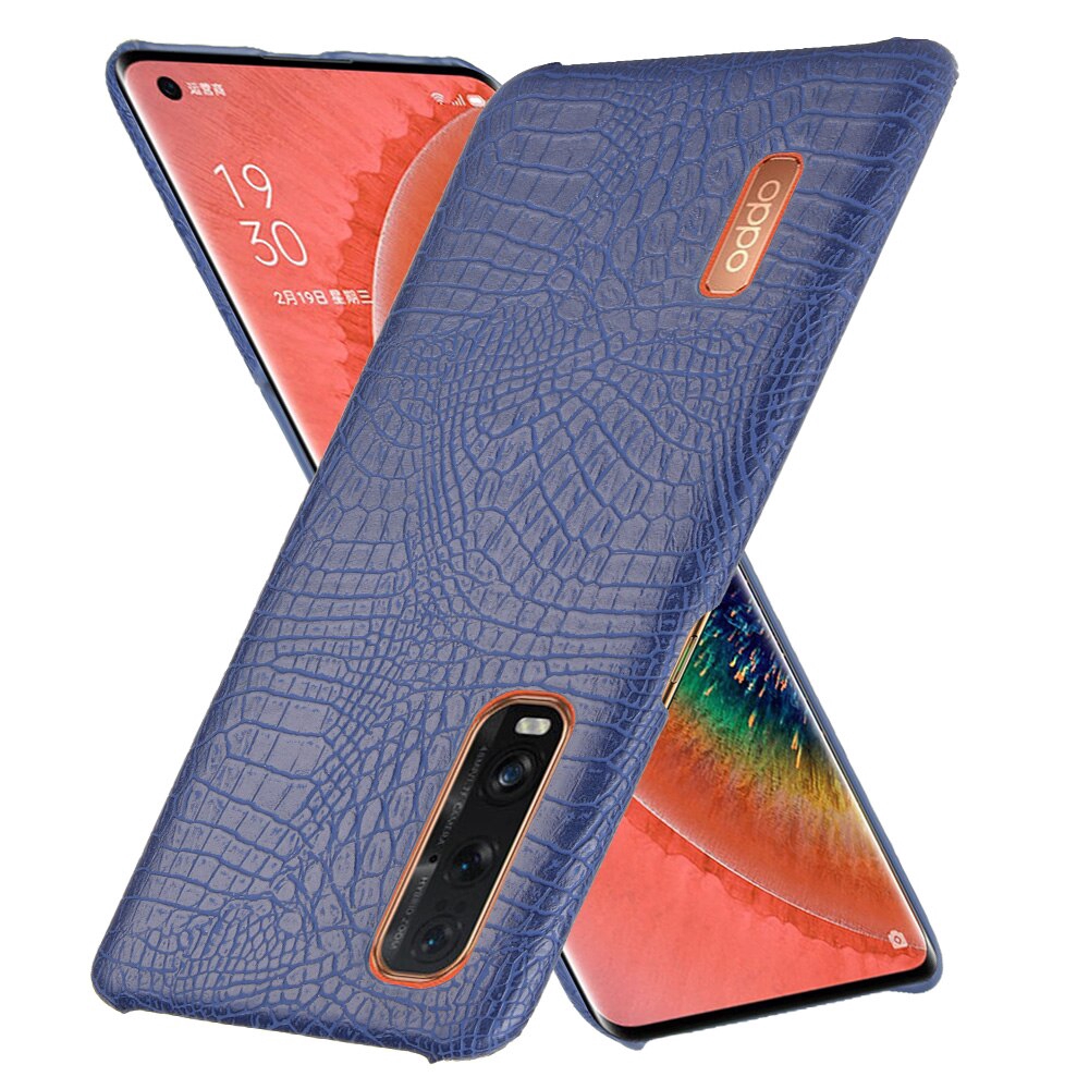 Ốp điện thoại vân da cá sấu cổ điển bảo vệ toàn diện cho Oppo Find X2 Pro