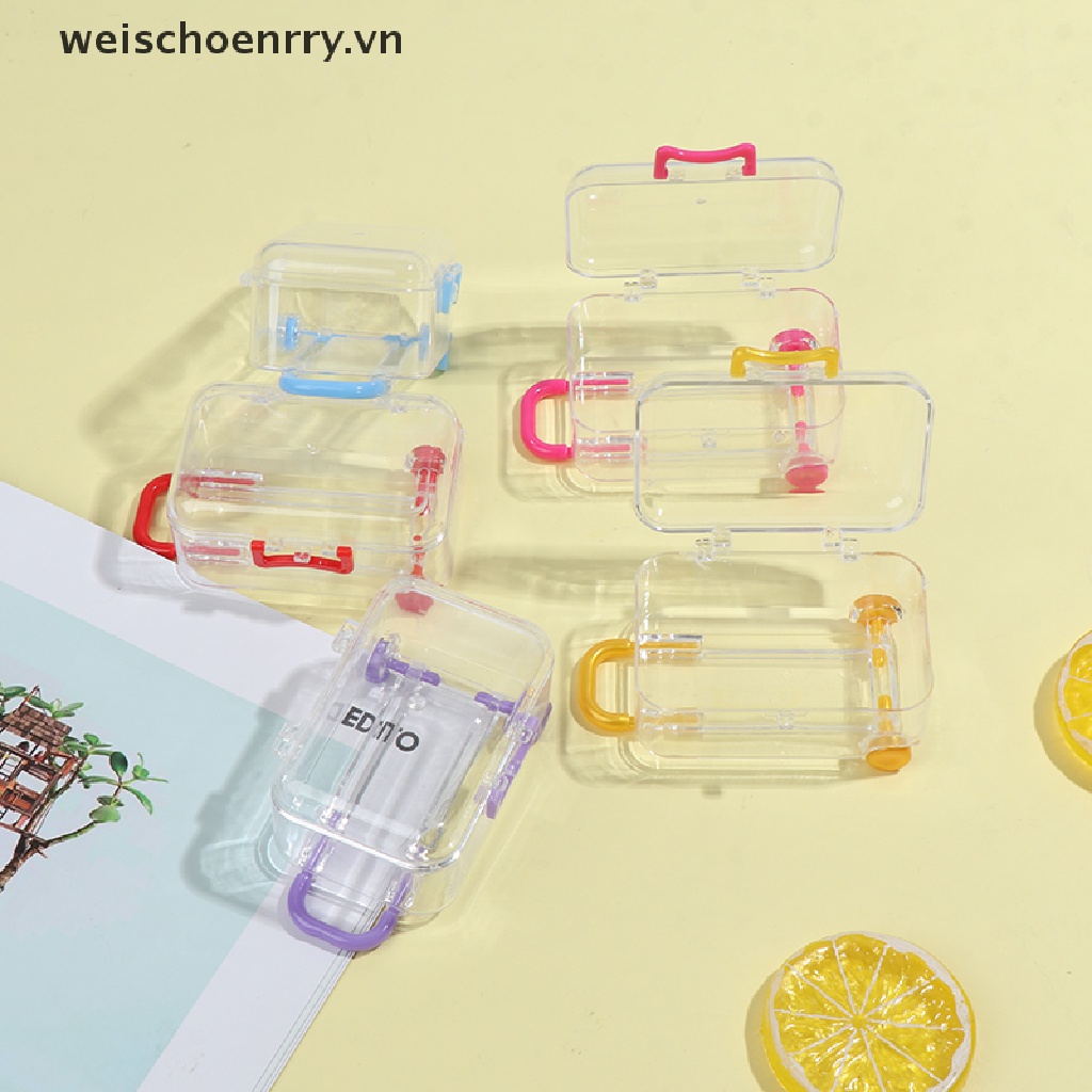 Va Li Mini Bằng Nhựa Trang Trí Nhà Búp Bê