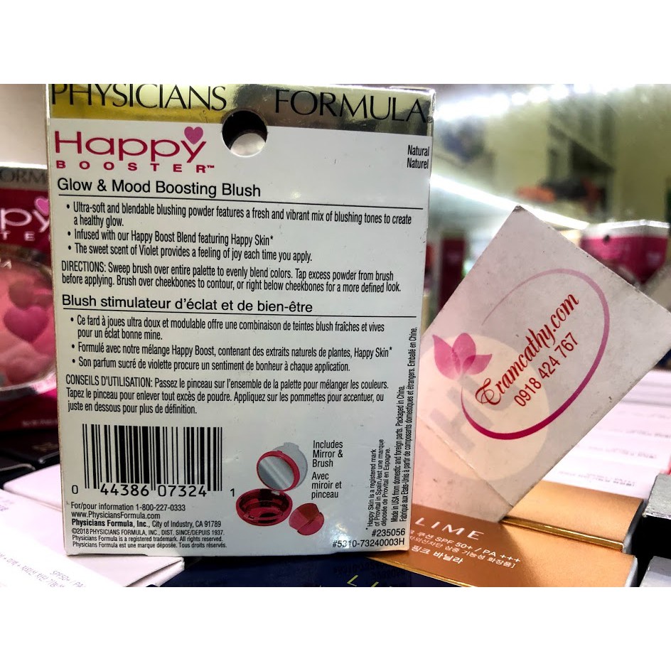 Phấn Má hồng Physicians Formula Happy Booster,phấn má hồng bắt sáng