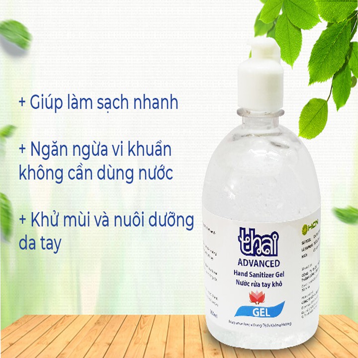 Nước rửa tay khô Thai 500ml  Advanced làm sach tay diệt hoàn toàn vi khuẩn