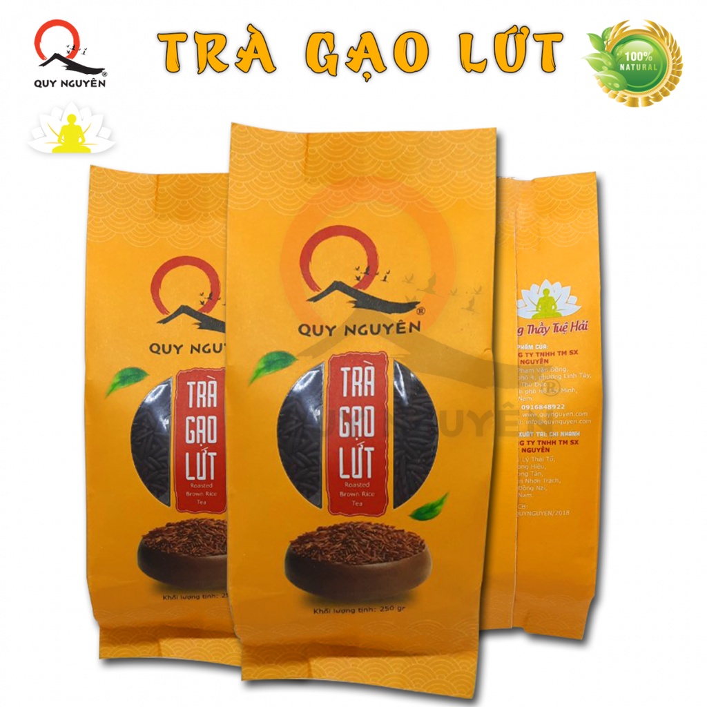 Trà Gạo Lứt Quy Nguyên 250g - Chùa Long Hương SX