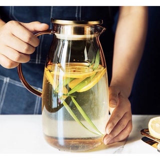 BÌNH THUỶ TINH ÁNH VÀNG CAO CẤP 1.8L