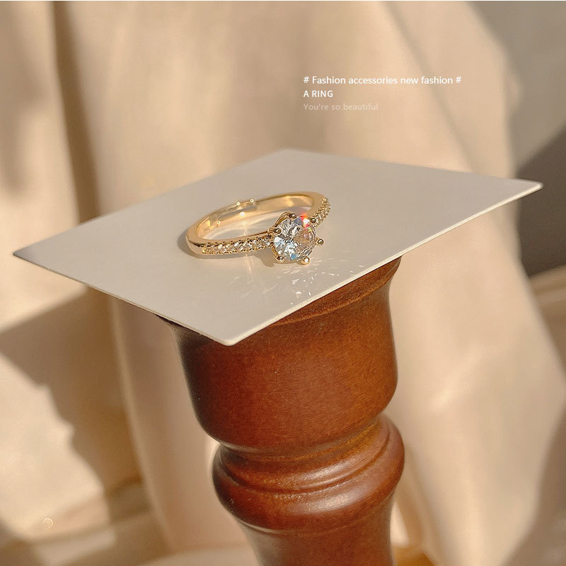 Nhẫn ánh kim loại lấp lánh thiết kế xinh xắn thời trang cho nữ