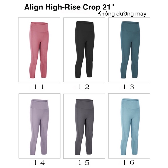 Quần Tập Yoga Gym Dáng Lửng Cao Cấp Lulu Align Crop 21” loại 1 - Gym Outfit