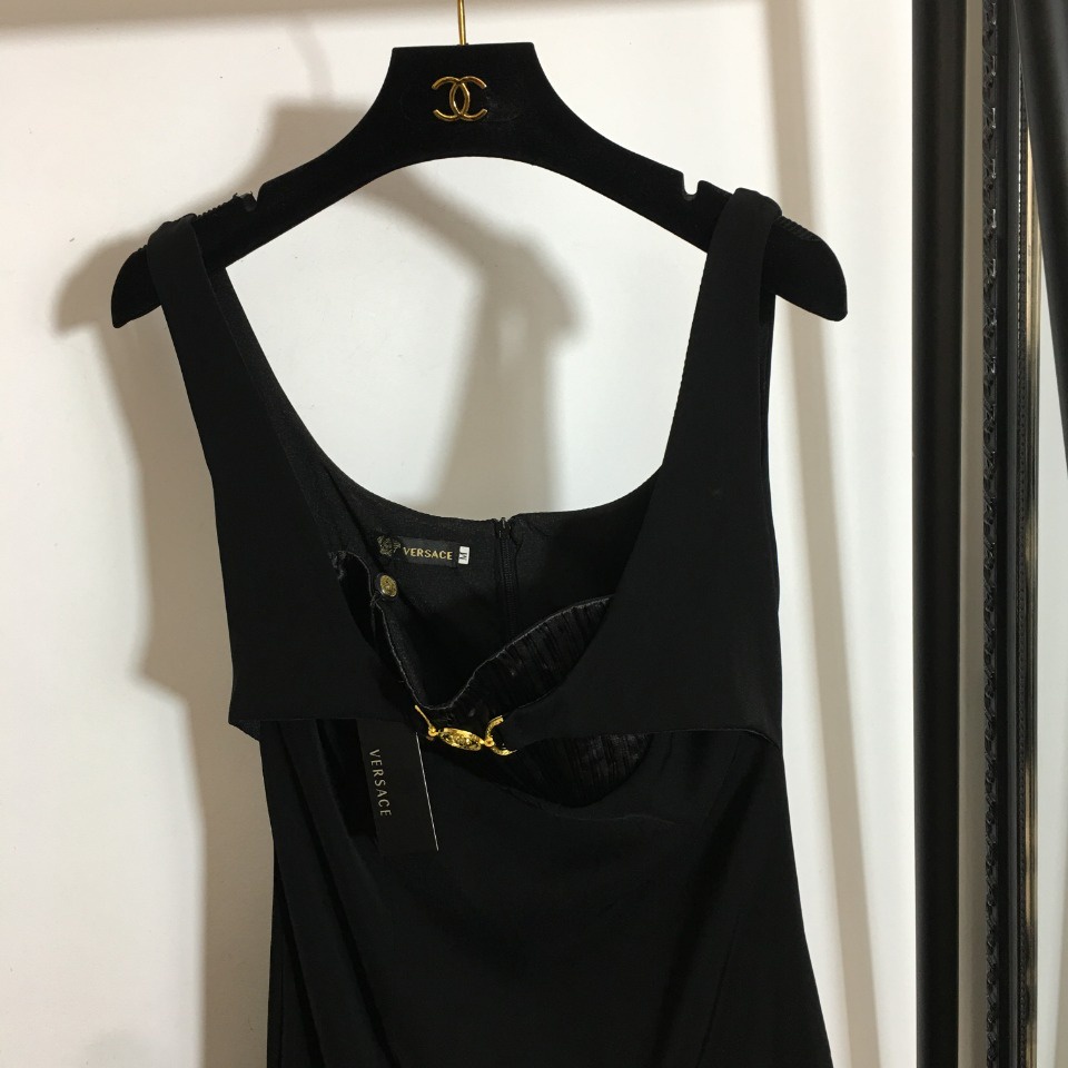 Đầm nữ hai dây thời trang cao cấp Versace thiết kế bó sat, phong cách thu hút