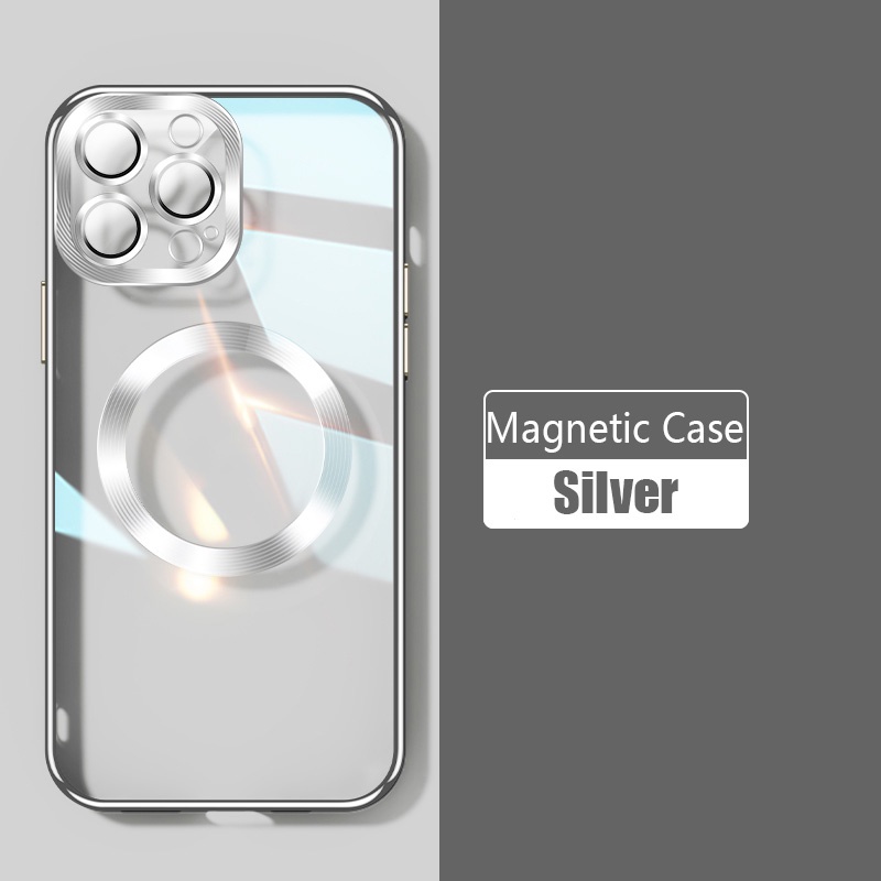 Ốp điện thoại TOPEWON silicon mạ có nam châm thích hợp cho iPhone 13Pro 13 12 11 Pro Max