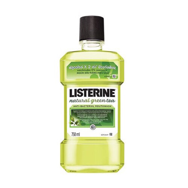 Combo 2 Nước Súc Miệng Listerine  Gree Tea 750ml-Thái Lan