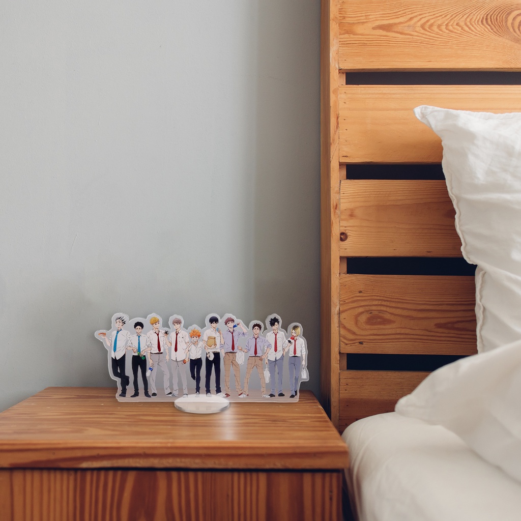 Mô hình nhân vật anime Haikyuu bằng acrylic có giá đỡ để bàn trang trí