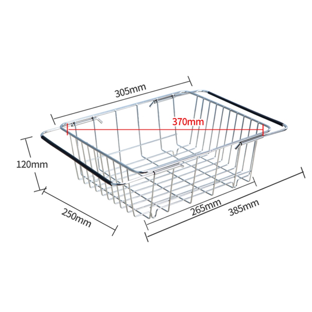 [LIFEMALL250156] Giá Inox VANDO 304 Để Đồ Trong Bồn Rửa Đa Năng Chứa Vật Dụng Nhà Bếp, Hoa Quả, Bát Đĩa Sạch Sẽ Khô Ráo