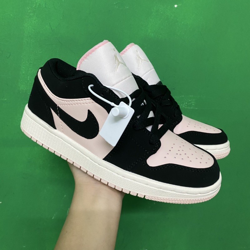 Giầy Jordan 1 đen hồng thấp Fullbox