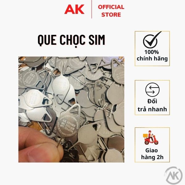 QUE CHỌC SIM INOX 💖 DEAL 1K 💖 CÂY CHỌC SIM INOX