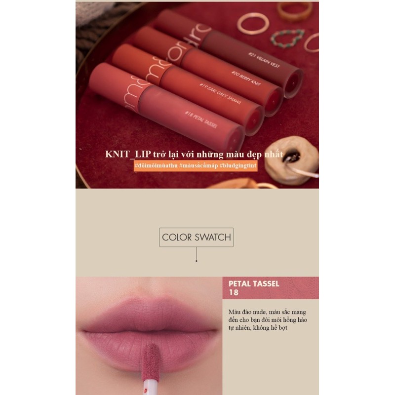 Son Kem Lì, Lên Màu Siêu Chuẩn, Mềm Mại Như Nhung Romand Zero Velvet Tint