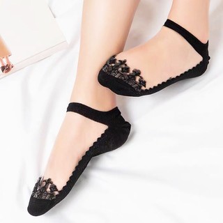 Combo 5 Đôi Tất Hoa Cúc Ren