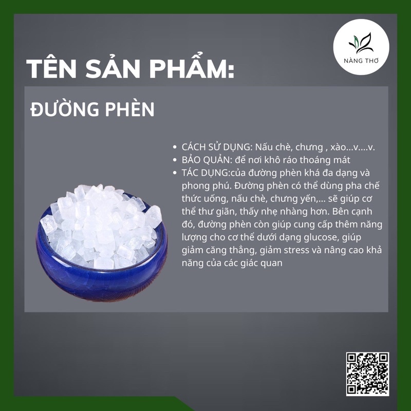 ĐƯỜNG PHÈN KIM CƯƠNG CHƯNG YẾN Tinh Luyện Hạt Nhỏ Trắng Loại Cao Cấp