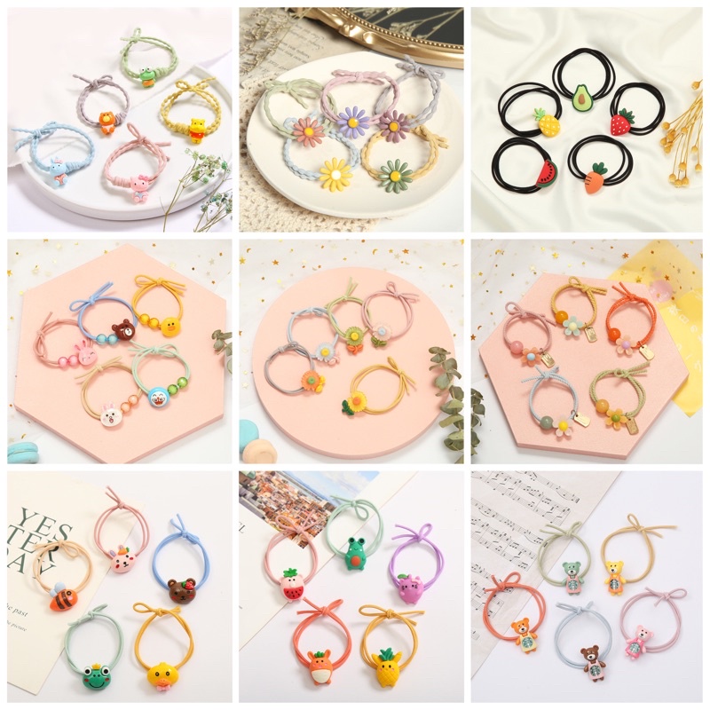 (200 mẫu) Dây buộc tóc xinh xinh nhiều mẫu cute