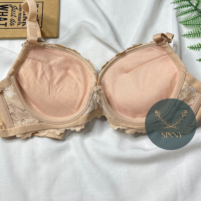 Áo ngực nữ nâng 4cm mềm, áo lót nội y có gọng Thái Lan ren mút dày Sister Hood 2227,Sinny
