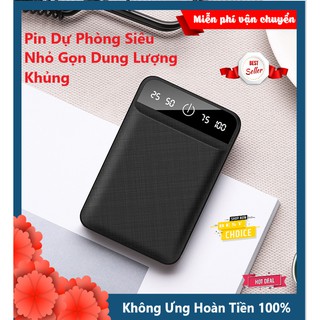Pin Sạc Dự Phòng Mini Siêu Đẹp, Siêu Nhỏ Gọn KUNDONG-006 10000mAh Cực Kì Tiện Lợi, Siêu Nhẹ Và Dễ Mang