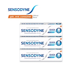 Bộ 3 Kem đánh răng giảm ê buốt Sensodyne Repair Protect Deep Repair