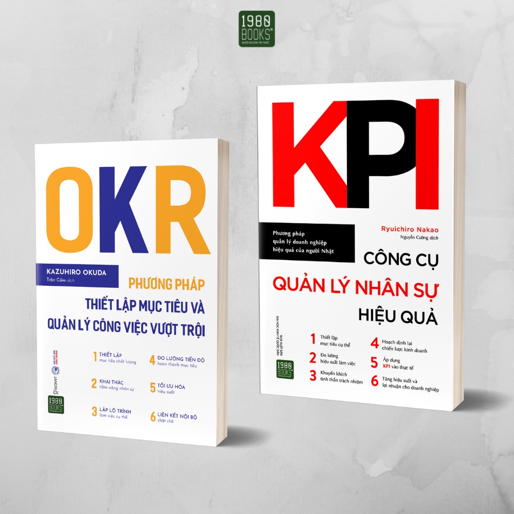 Sách - Combo Công cụ quản lý siêu hiệu quả trong kinh doanh (OKR + KPI) (2022)