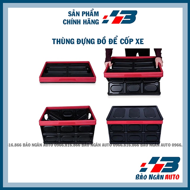Hộp Đựng Đồ Để Cốp Xe Ô tô Có Thể Gấp Gọn Dung Tích 56 Lít Và 30 Lít