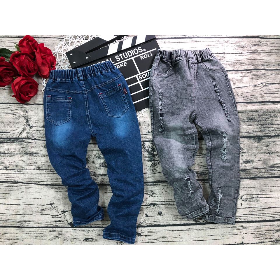 Quần jeans rách bé trai bé gái chất cực đẹp - QBR