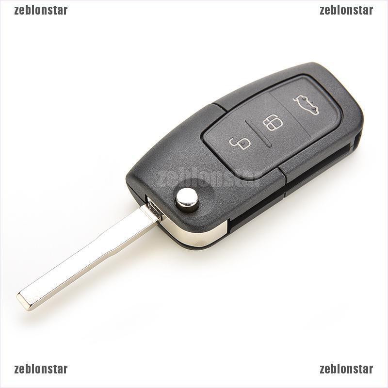 ❤star Vỏ chìa khóa có 3 nút cho xe hơi Ford Focus Fiesta ▲▲