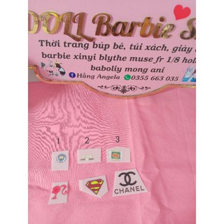 sticker ủi dán mini cho doll 1/8 1/12 1/6